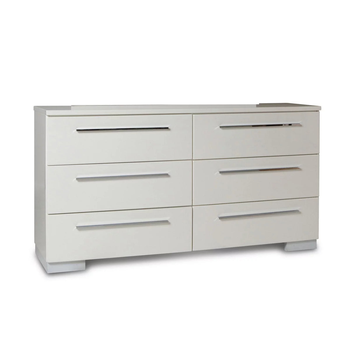 White 6 Drawer Wooden Dresser Q757