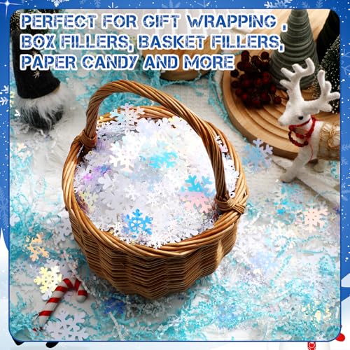 1 Lb Snowflake Glitter Confetti Table Scatter, 2 Pack F419356