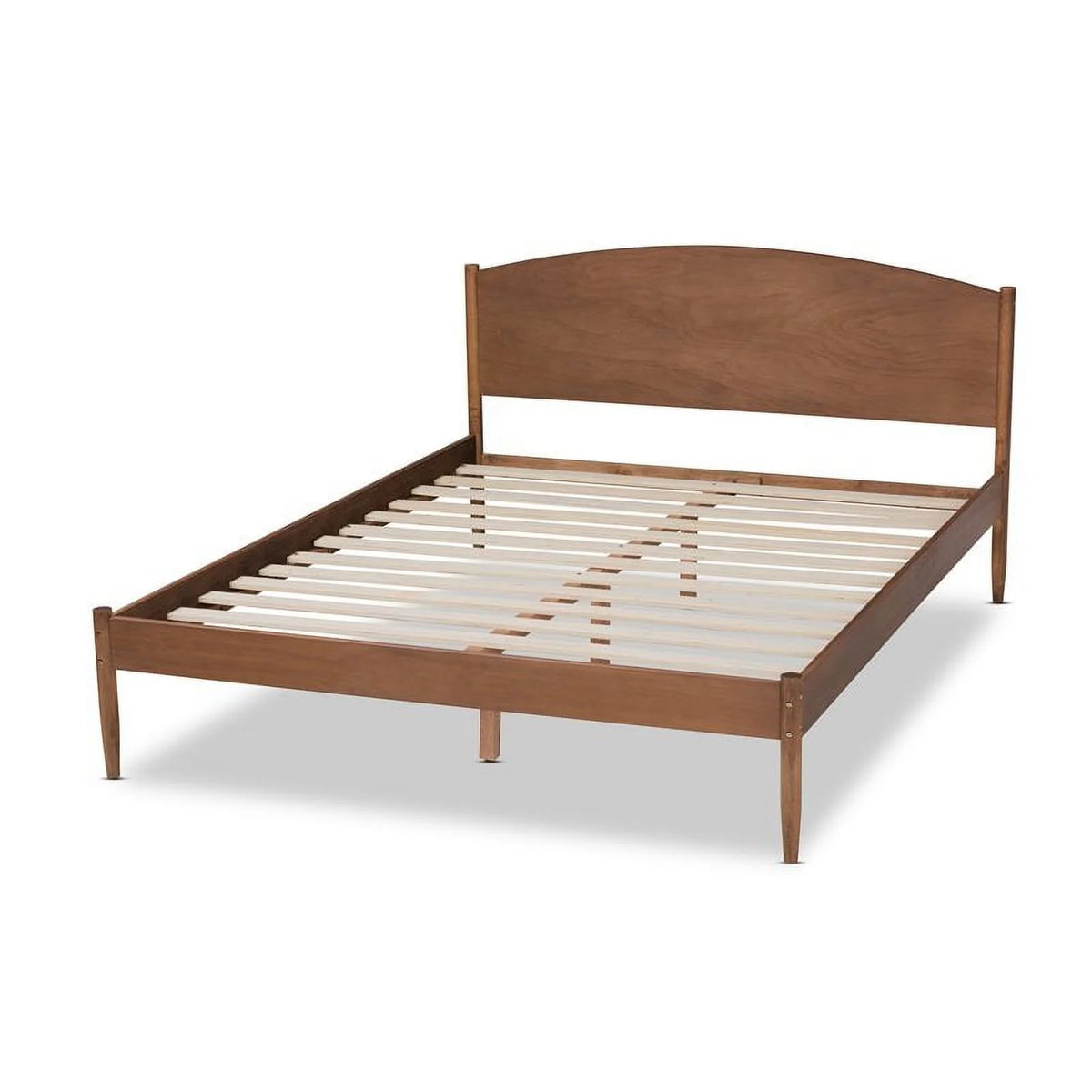 Full Size Ash Brown Wood Platform Bed Y98126