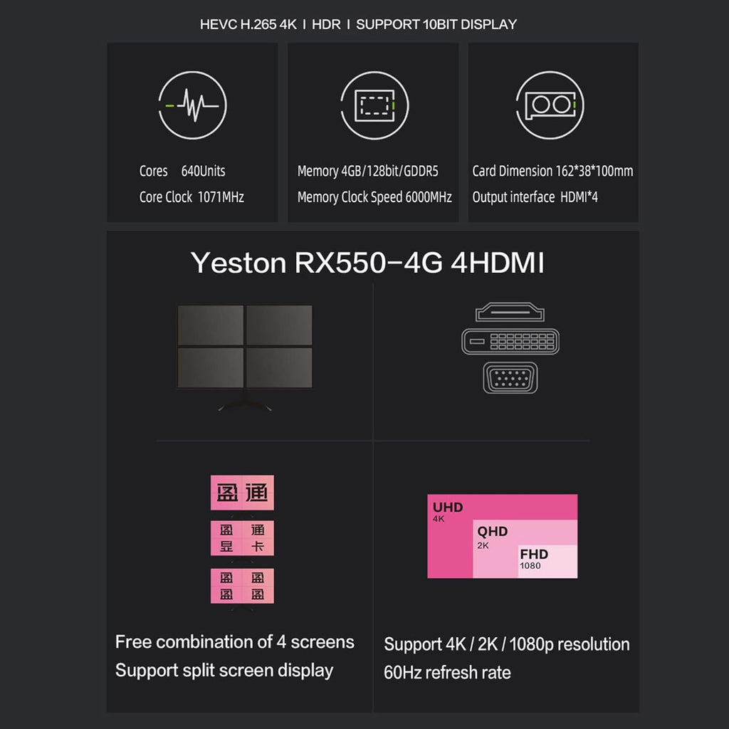 4GB GDDR5 Gaming Graphics Card U596