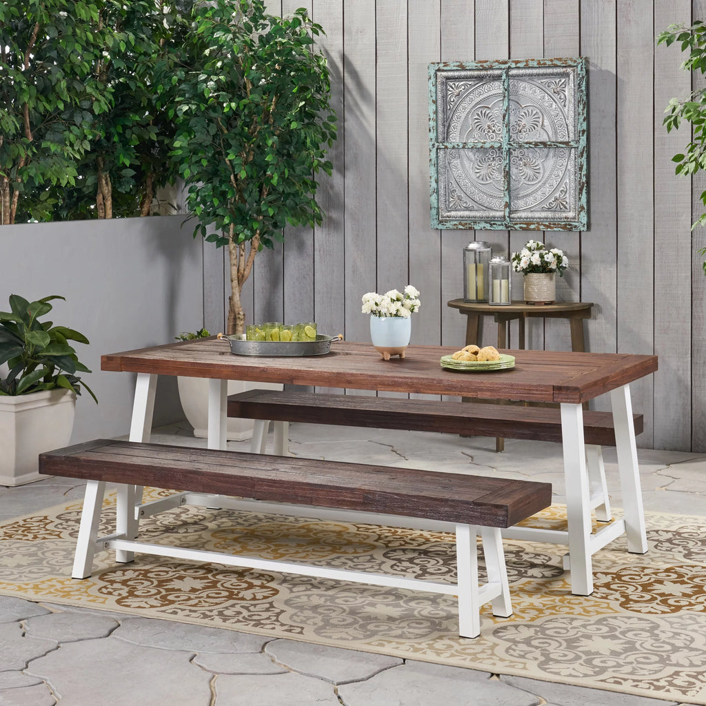 74" Acacia Wood Picnic Table I14725