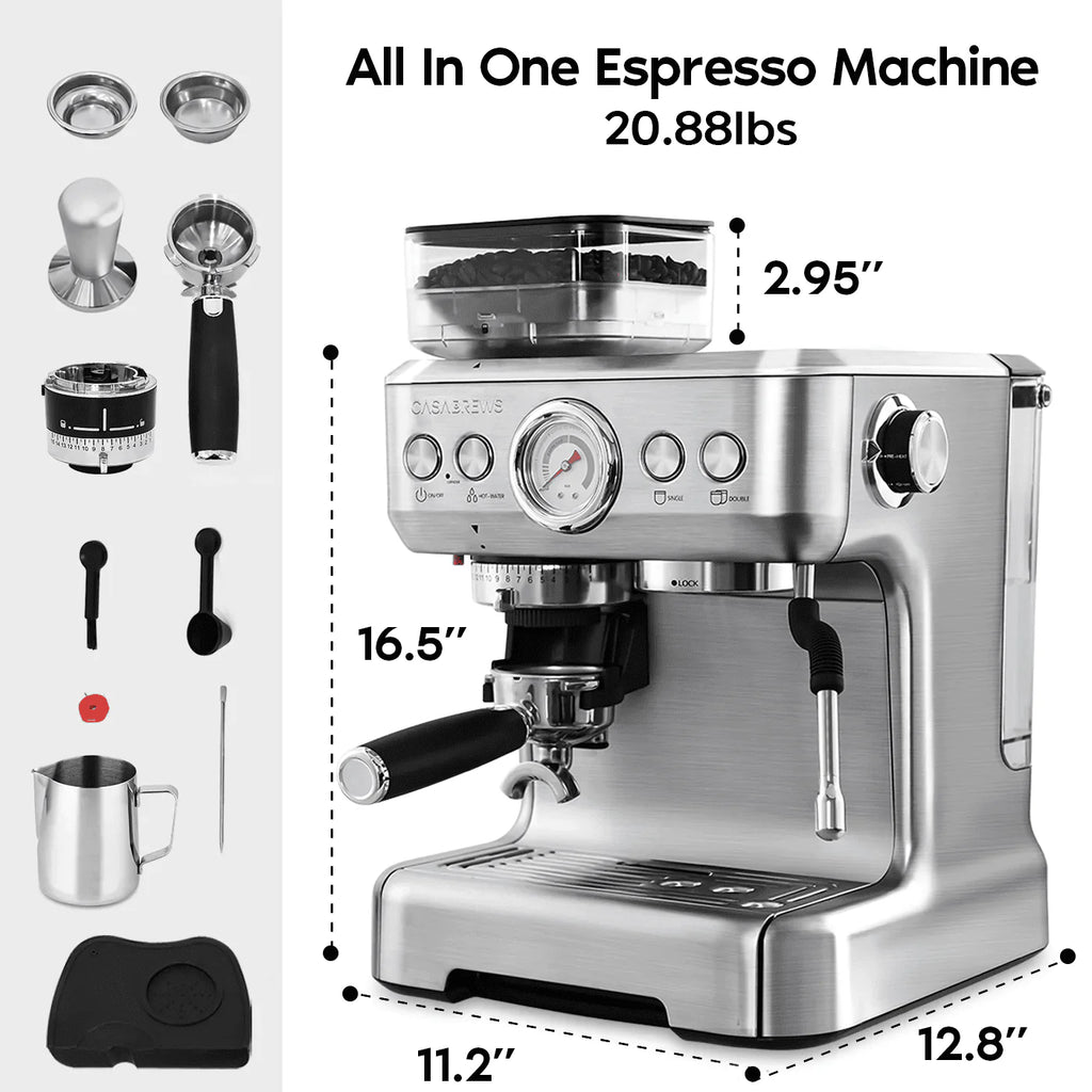 20 Bar Espresso Machine with Milk Frother N572849
