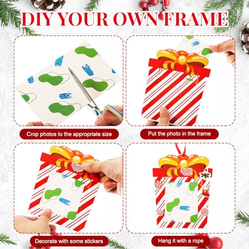 36 Pack Christmas DIY Picture Frames Craft Kit with Stickers N586588