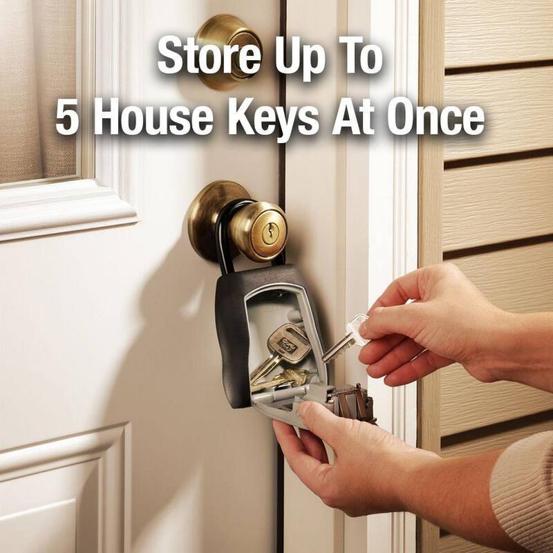 Lock Box, Resettable Combination Dials, 4 Pack W302