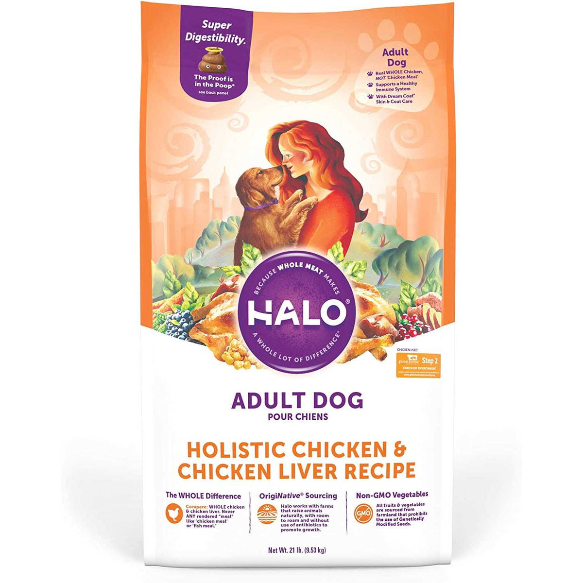 Chicken & Chicken Liver Adult Dry Dog Food A23360