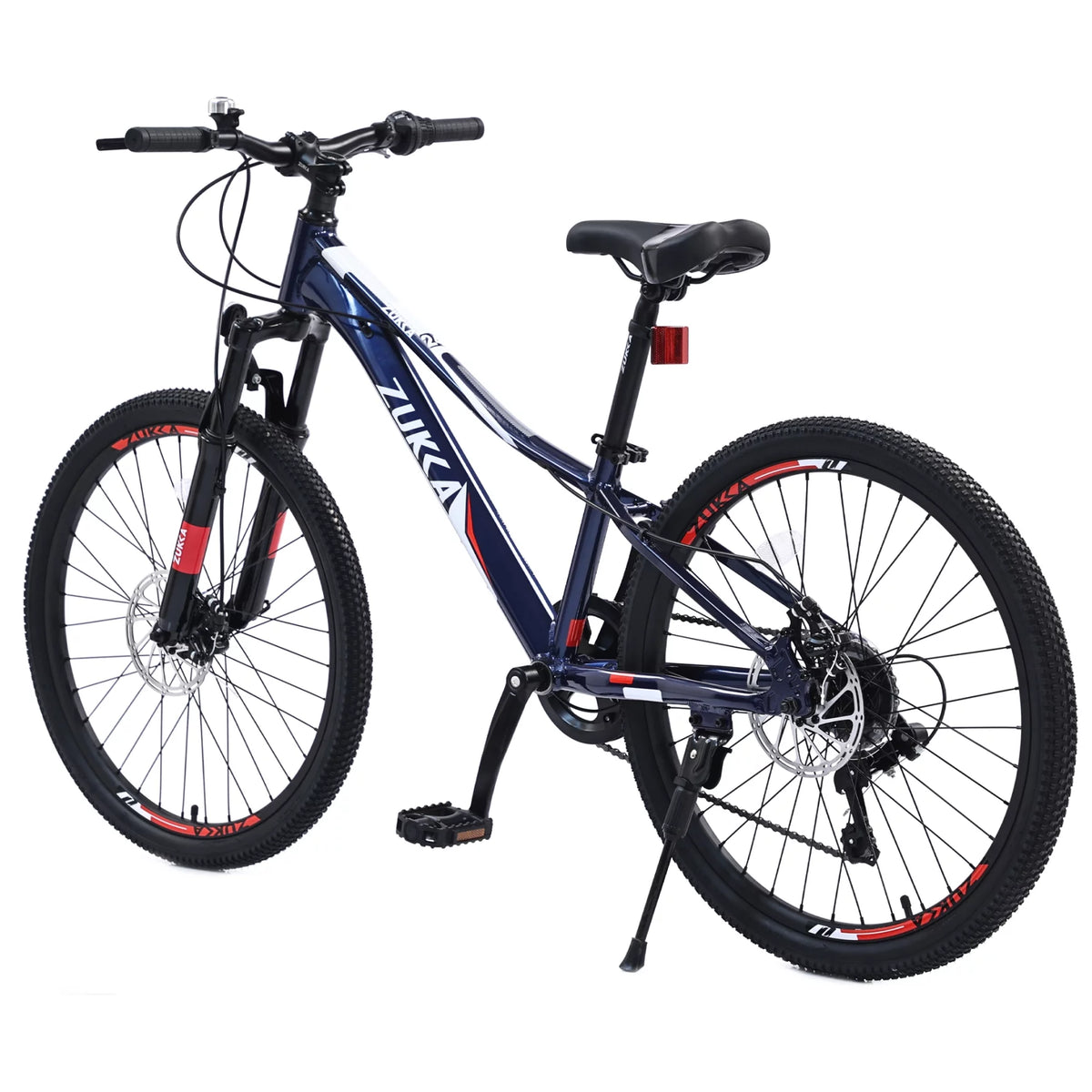 24 in 7-Speed Aluminum Mountain Bike with Double Disc Brake L82792