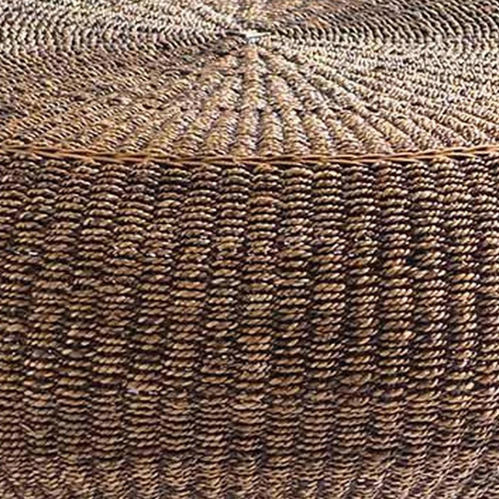 Round Table with Wicker Woven Hardwood Frame Y537559