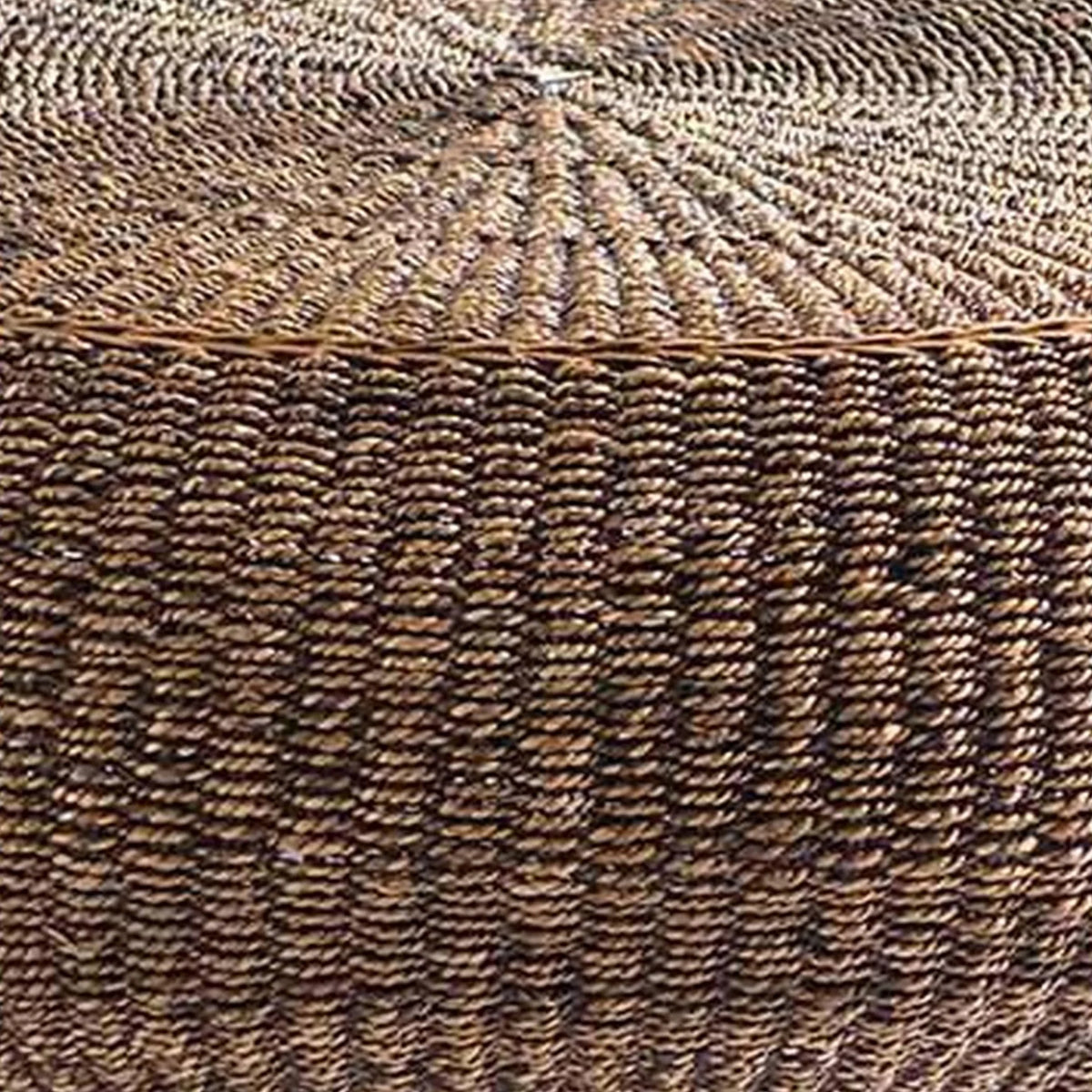 Round Table with Wicker Woven Hardwood Frame Y537559