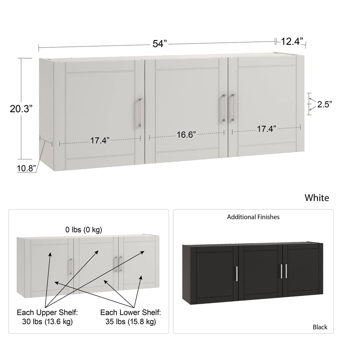 Black Wall Cabinet A60964