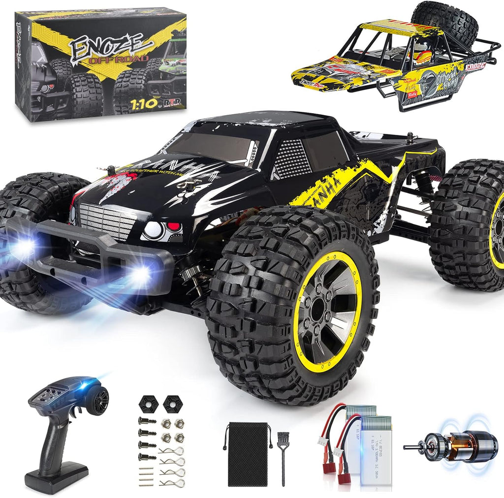 1:10 Scale High Speed Remote Control Off Road RC Monster Truck with 2 Rechargeable Batteries O6664