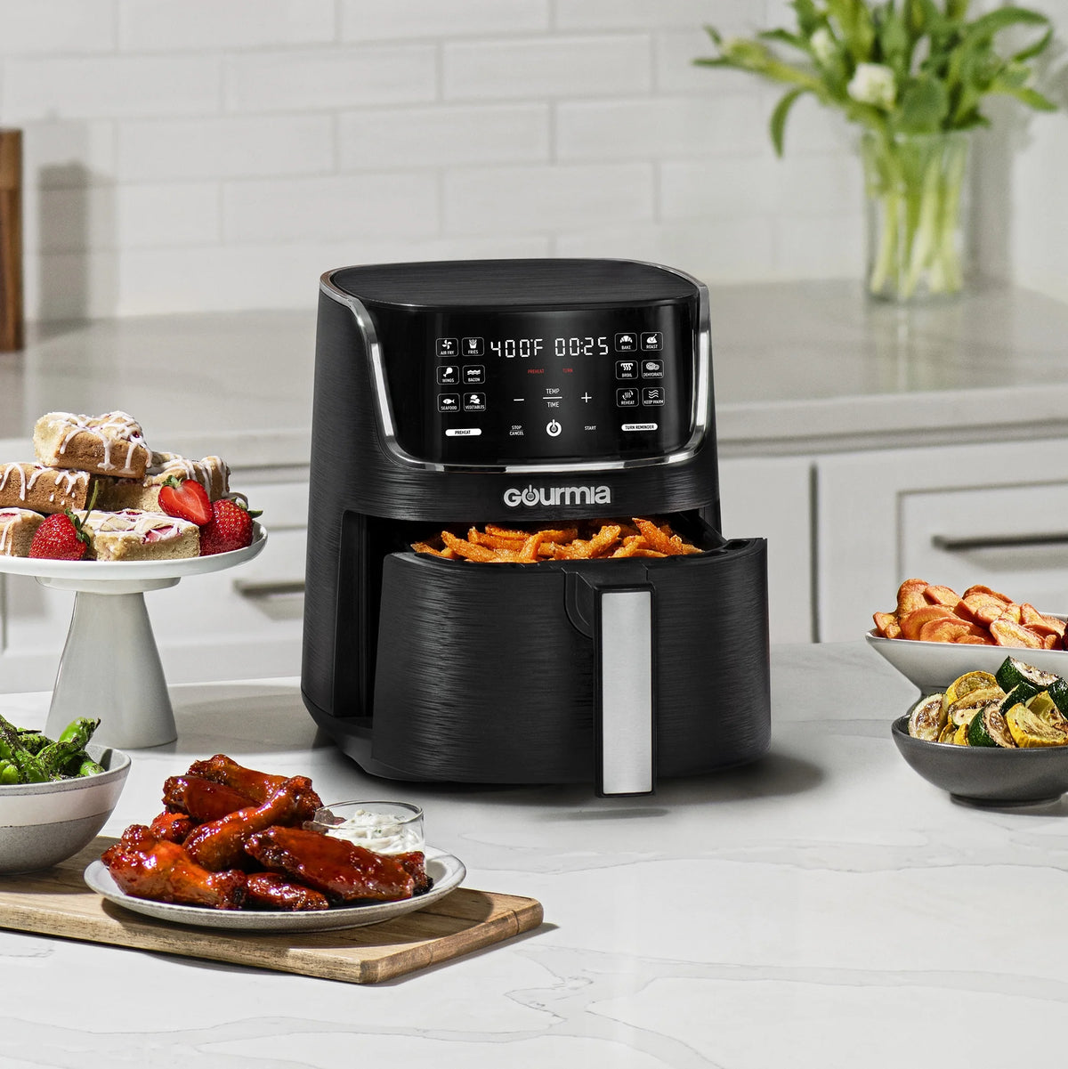 4-Quart Digital Air Fryer with 12 One-Touch Presets V45289
