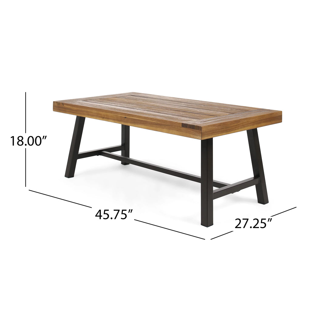 Rustic Acacia Wood Coffee Table X178594