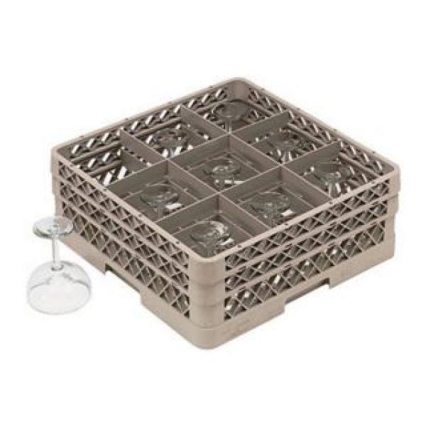 Beige 9 Compartment Full Size Rack with 2 Extenders B1738