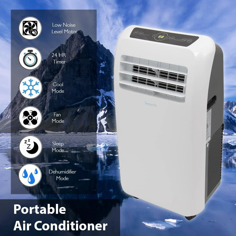 Portable Air Conditioner with Built-in Dehumidifier & Fan Modes, 10,000 BTU J616