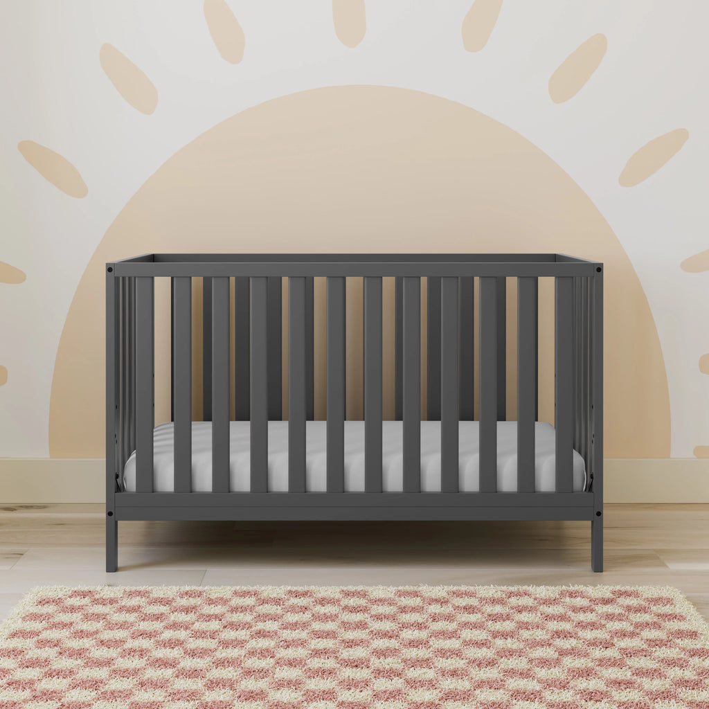 Gray 4-in-1 Convertible Baby Crib P814201