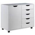 5 Drawer Wood Mobile Side Cabinet R877