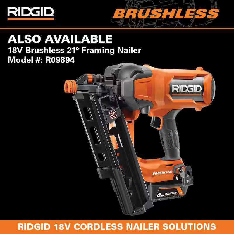 Pneumatic 21-Degree 3-1/2 in. Framing Nailer E987915
