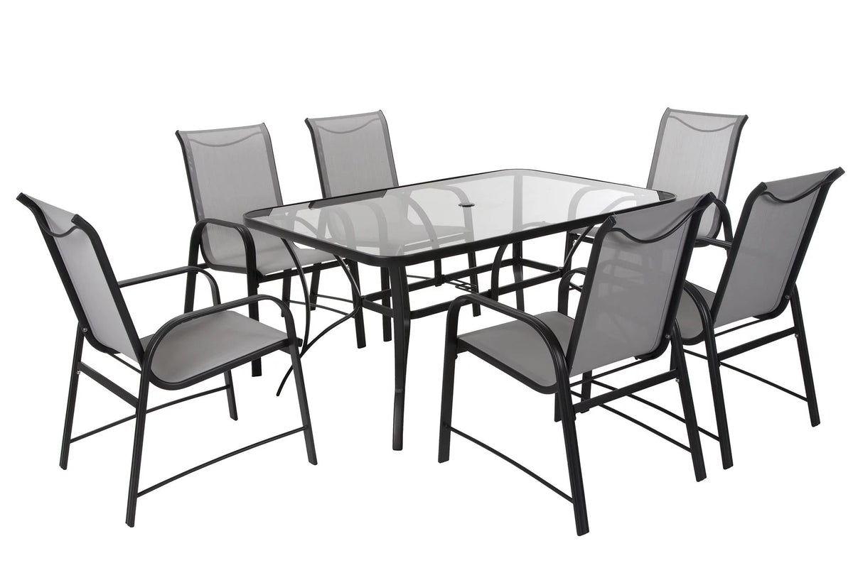7-Piece Gray Dining Set I56319