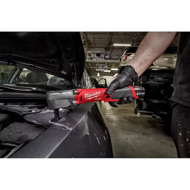 12V Lithium-Ion Brushless Cordless 3/8 in. Right Angle Impact Wrench Kit with Two 2.0 Ah Batteries W574401