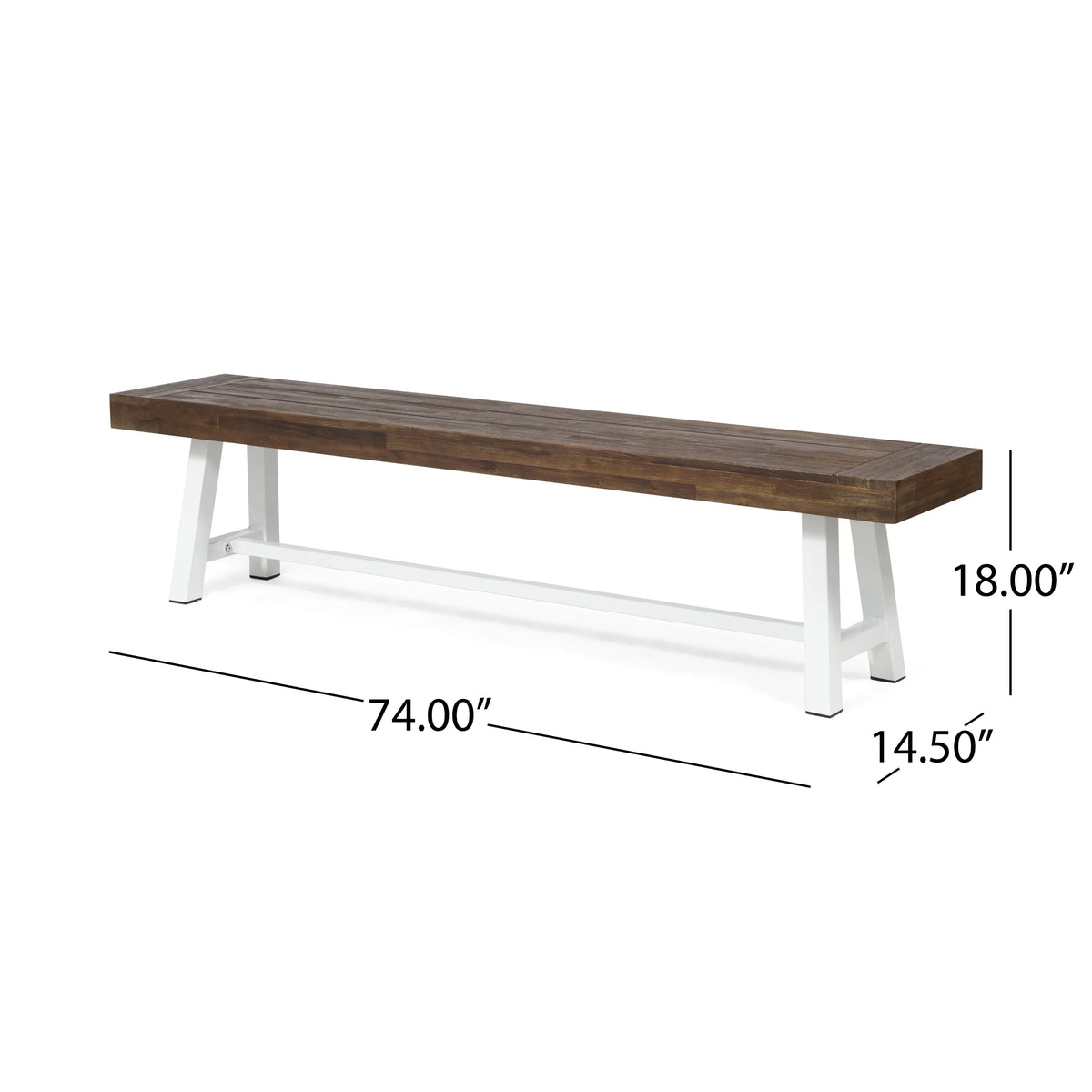 74" Acacia Wood Picnic Table I14725