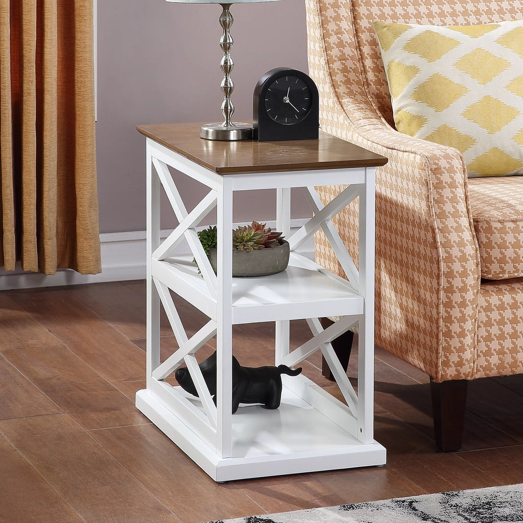Chairside End Table with Shelves A58551
