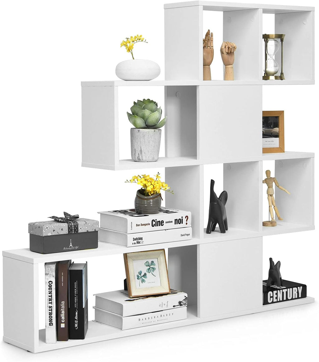 5-Shelf Ladder Corner Bookshelf M634