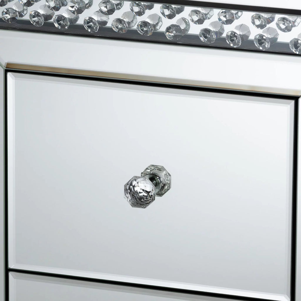 Mirrored 2-Drawer End Table O5607