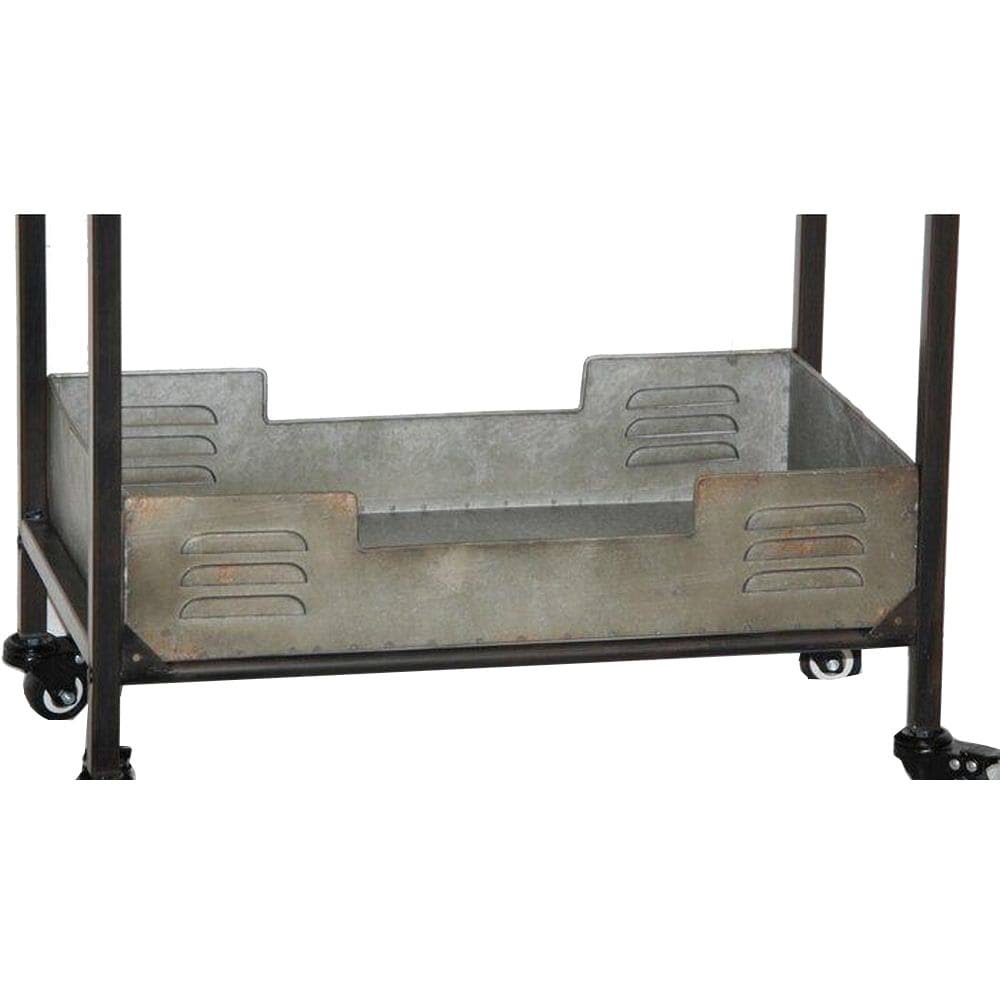 Industrial Metal Bar Cart D913788