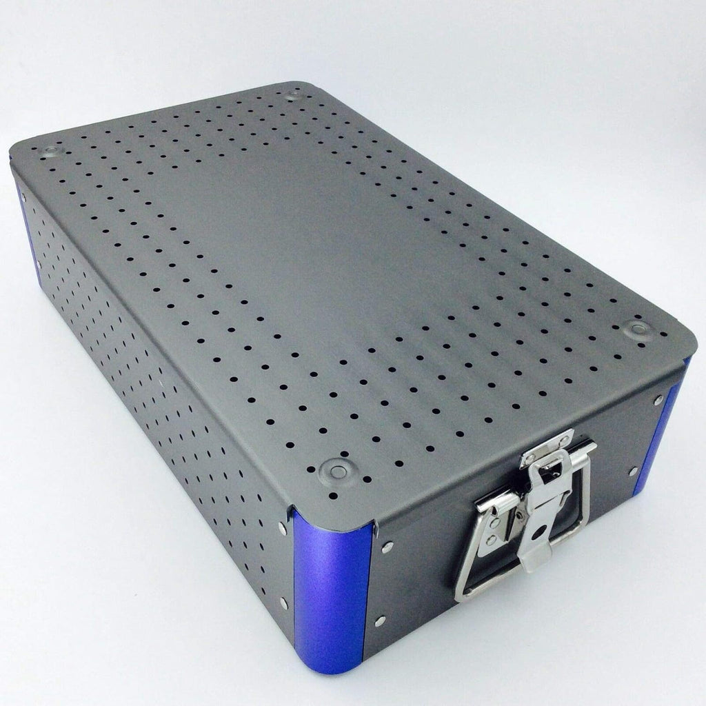 Aluminium Alloy Sterilization Tray Case with Silicone Mat Z990390