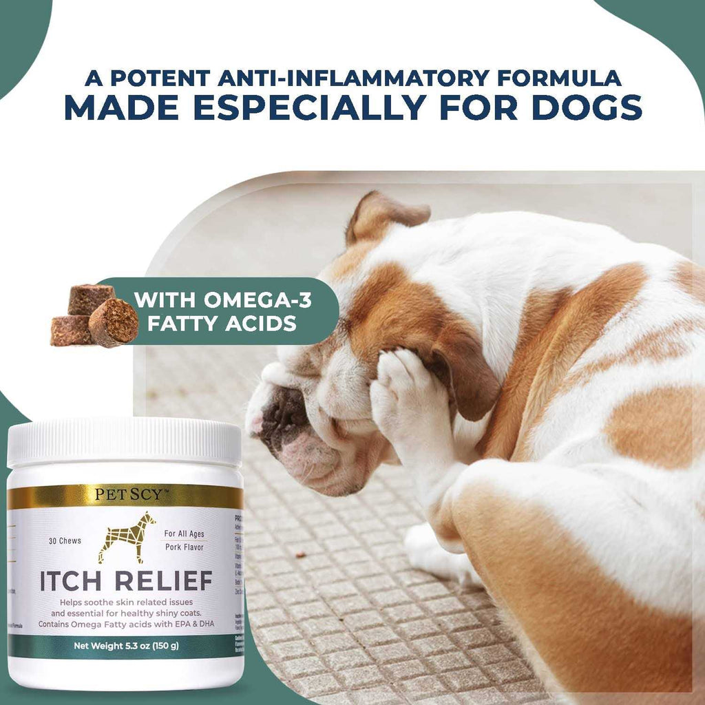 Dog Itch Relief with Fatty Acids EPA DHA Omega P2103