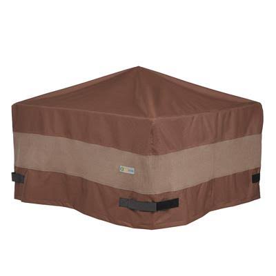 Beige Polyester Square Fire Pit Cover M2144