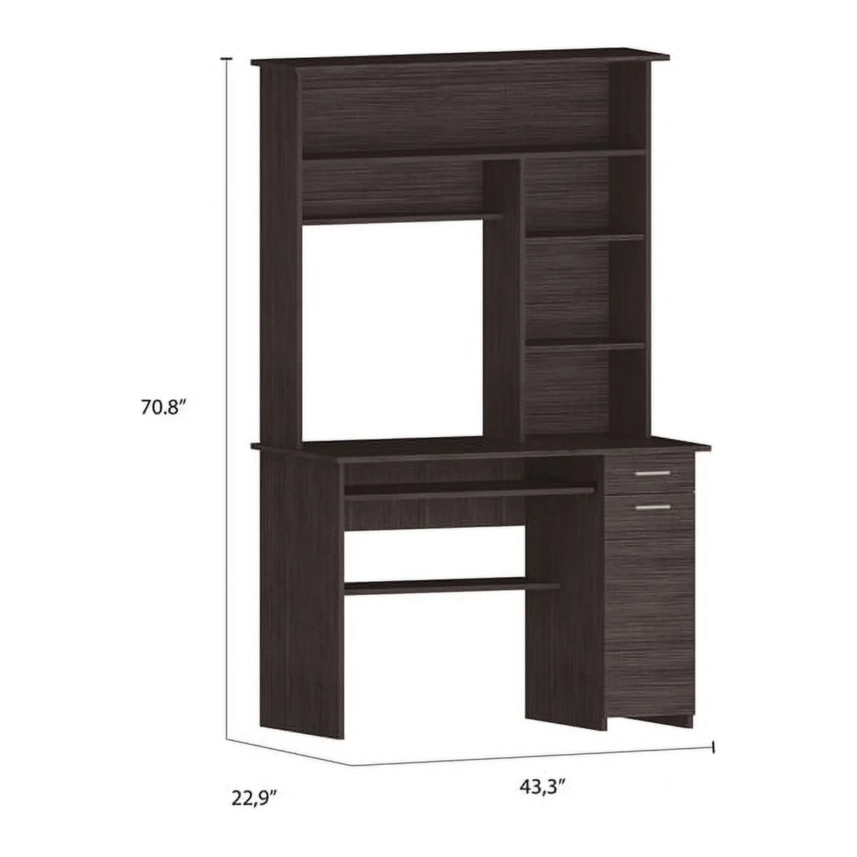 Engineered Wood Desk in Gray S78713