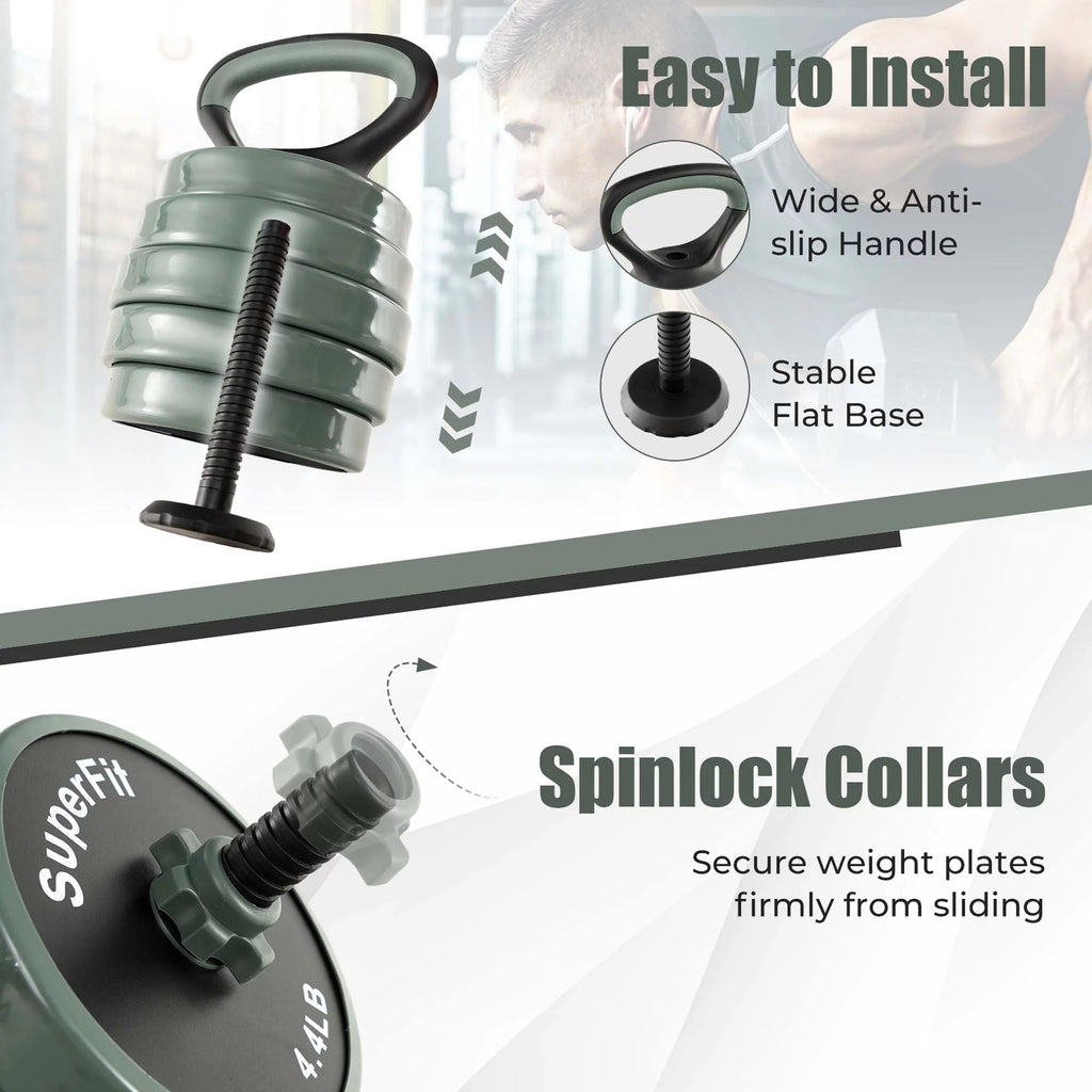 4 in 1 Adjustable Dumbbell Set 92lbs U36802