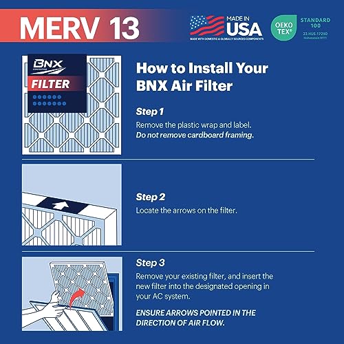 16x25x1 MERV 13 Pleated Air Filter 4-Pack R99874
