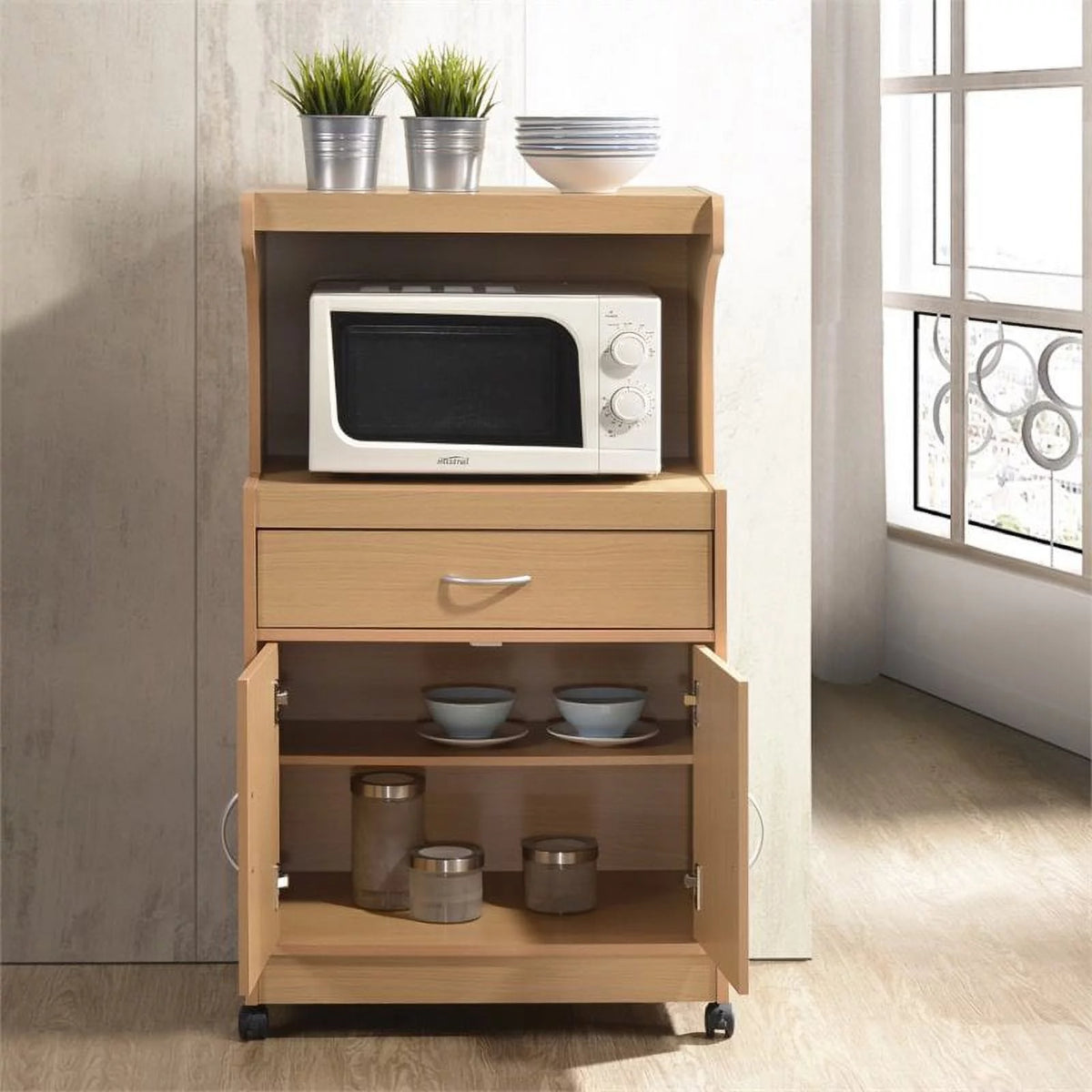 Microwave Kitchen Cart N847