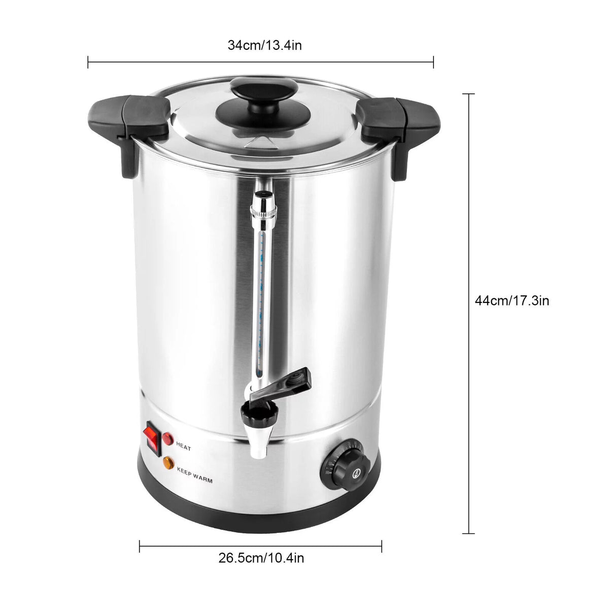 Commercial Grade Stainless Steel 12L Coffee Urn C6269