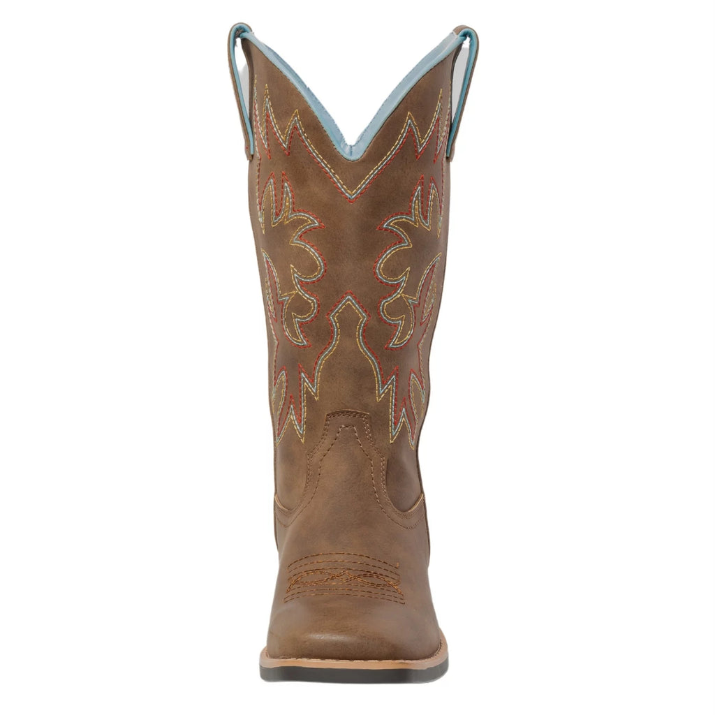 Brown Square Toe Western Cowboy Boots M75484