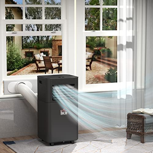 Portable 4-in-1 Air Conditioner with Dehumidifier and Cooling Fan, Black D288531