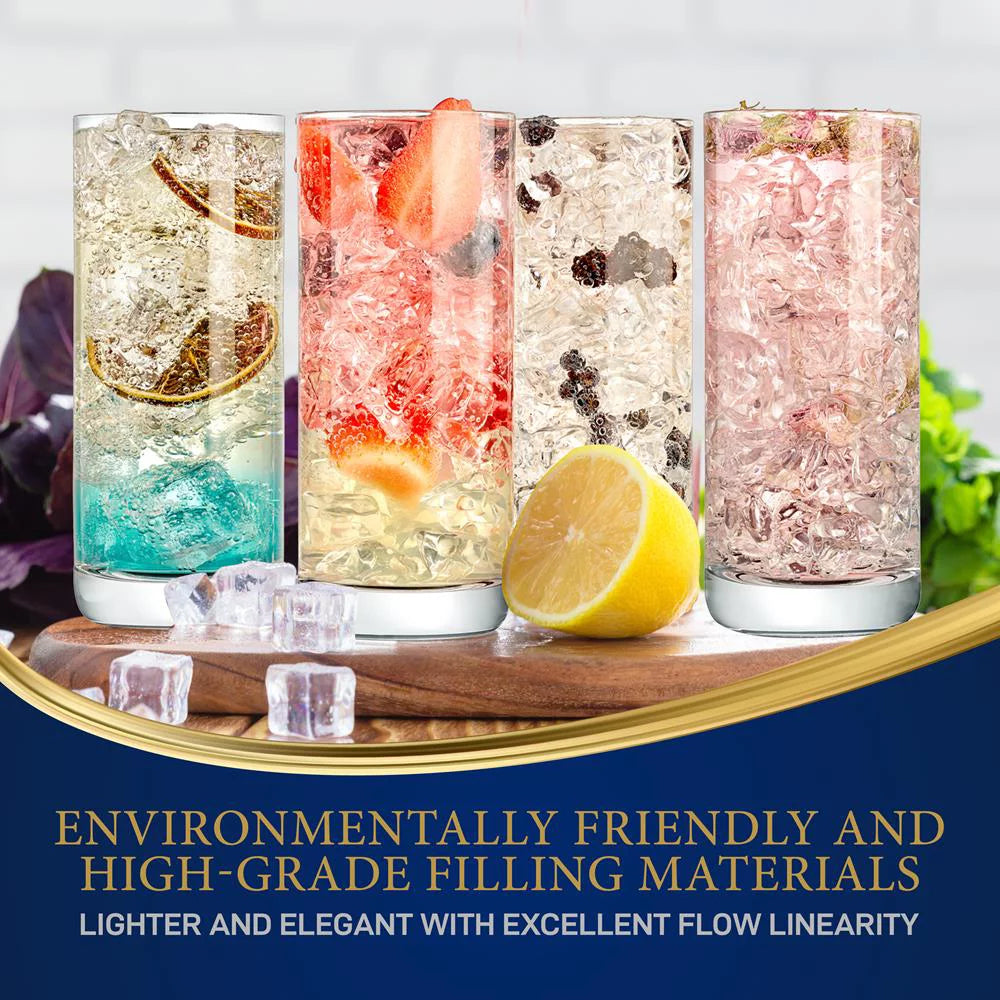 Set of 2 Clear Highball Drinking Glasses B63540