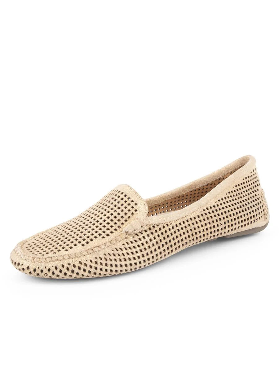 Gold Suede Driving Moccasin N3315