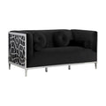 Black Velvet Loveseat K8678