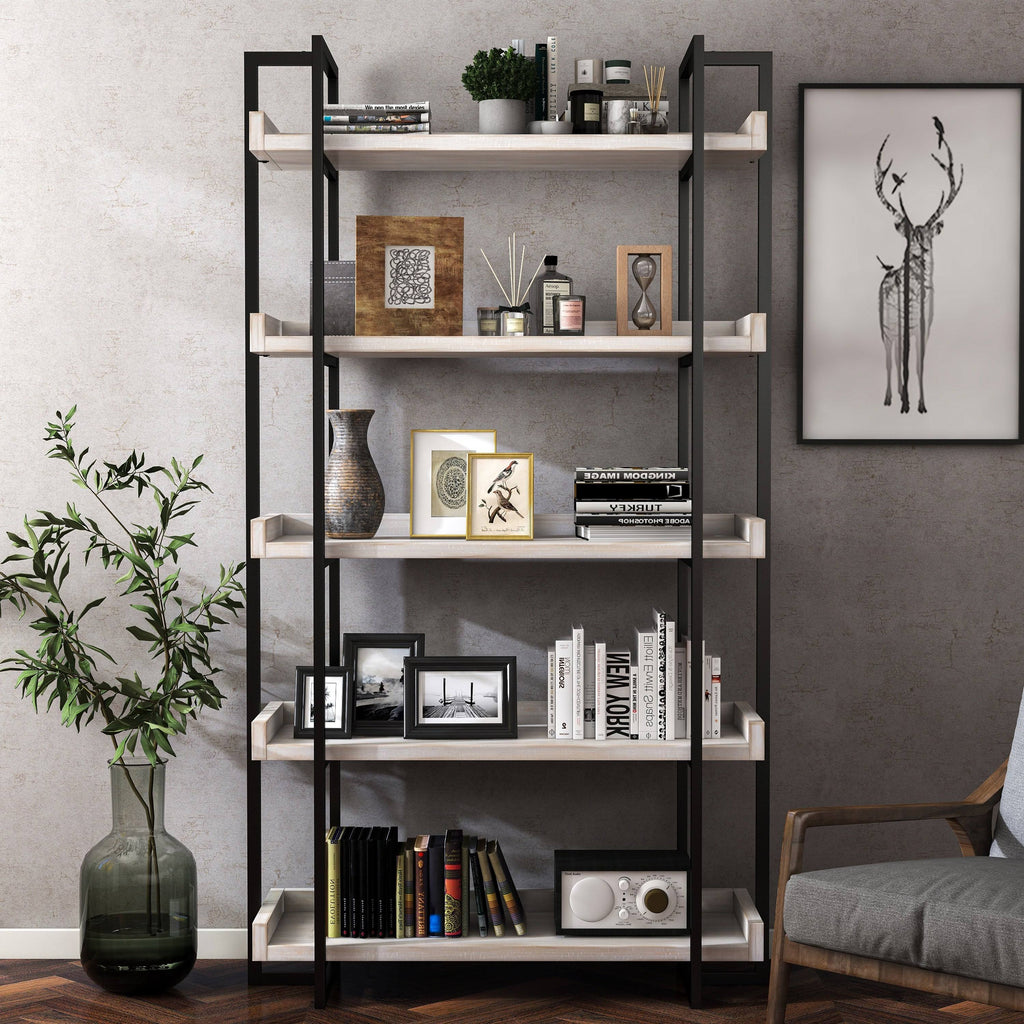 Antique White Bookshelf Y264