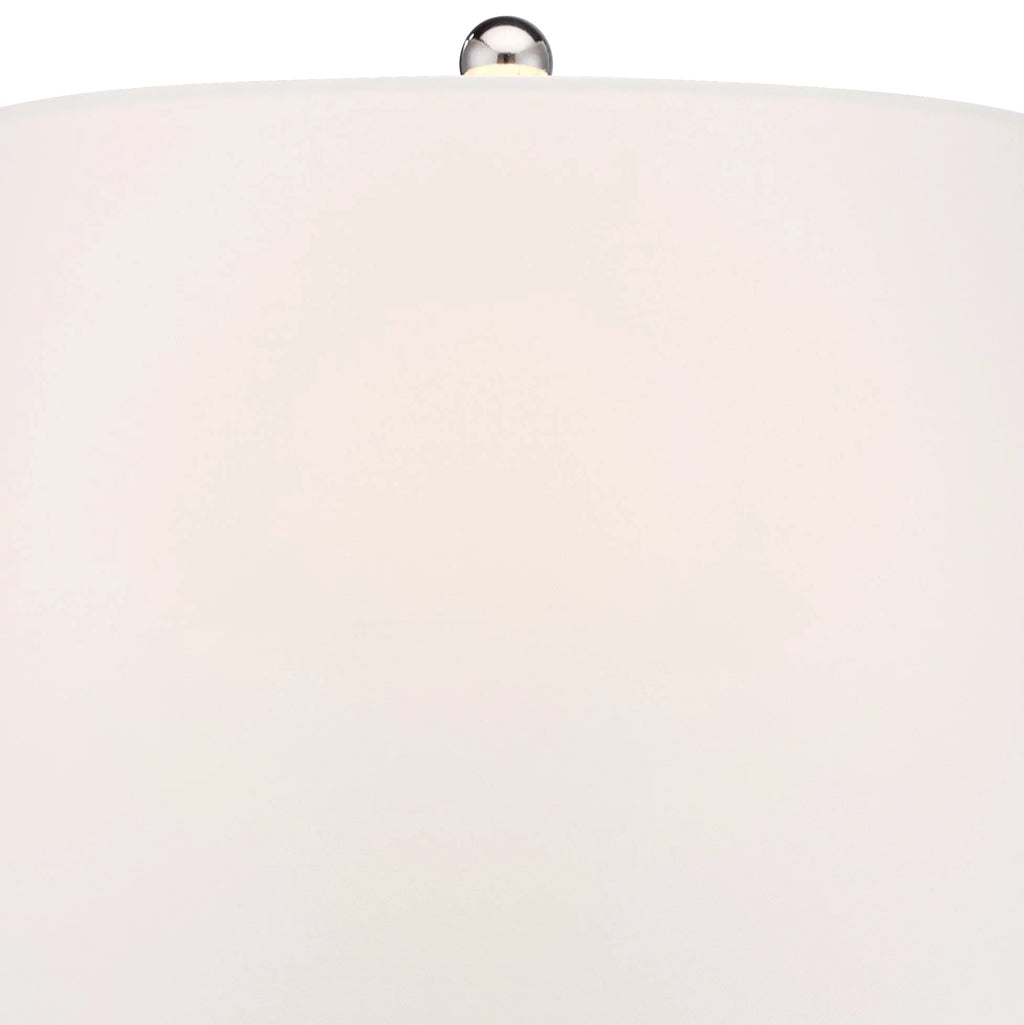 Set of 2 Clear Glass Fillable Steel Table Lamps K617