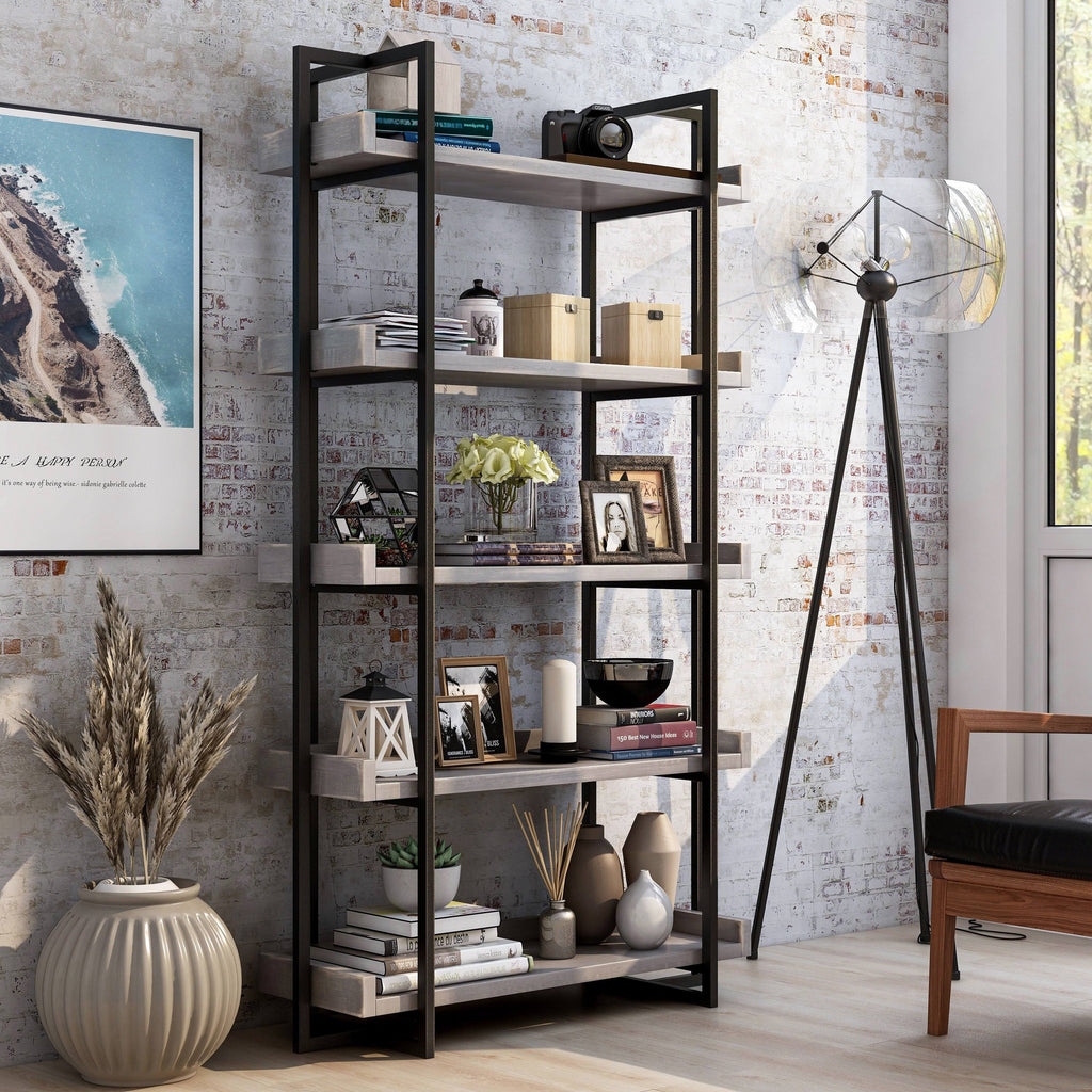 Antique White Bookshelf Y264