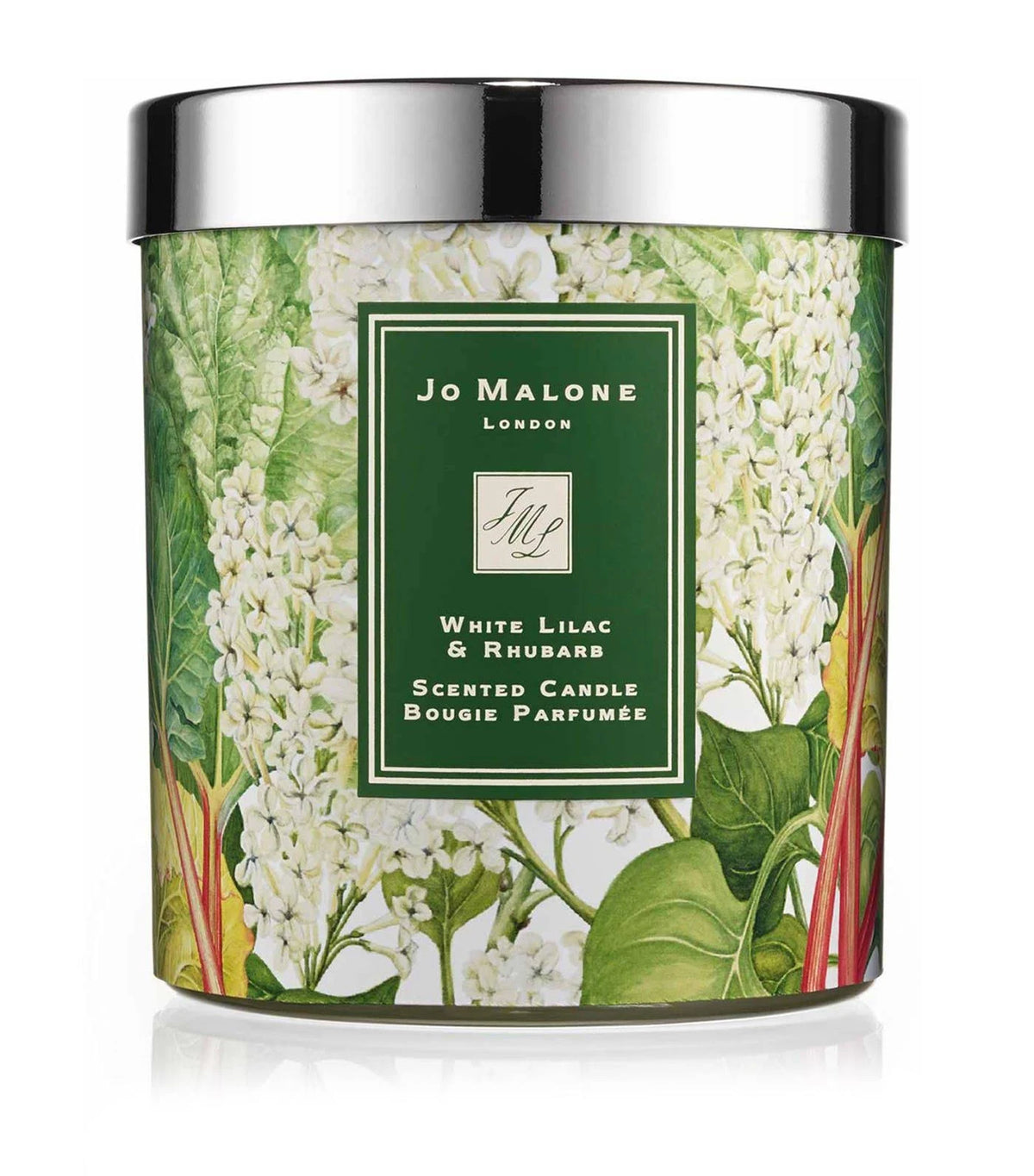 White Lilac & Rhubarb Scented Candle 200g N8085