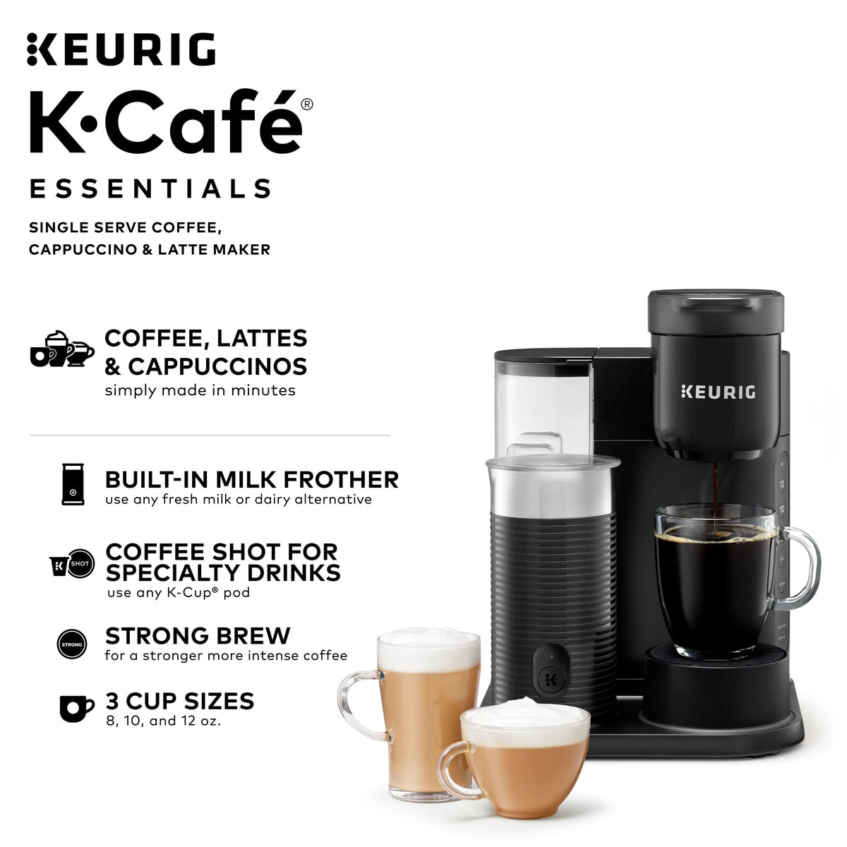 Single Serve K-Cup Pod Coffee Maker, Black P846034