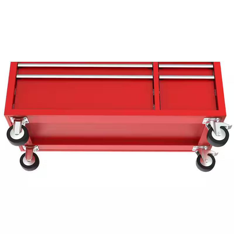 52 in. Red Mobile Workbench Cabinet Z42423