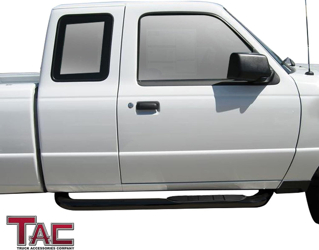 Black Side Steps Nerf Bars Running Boards 2Pcs K523