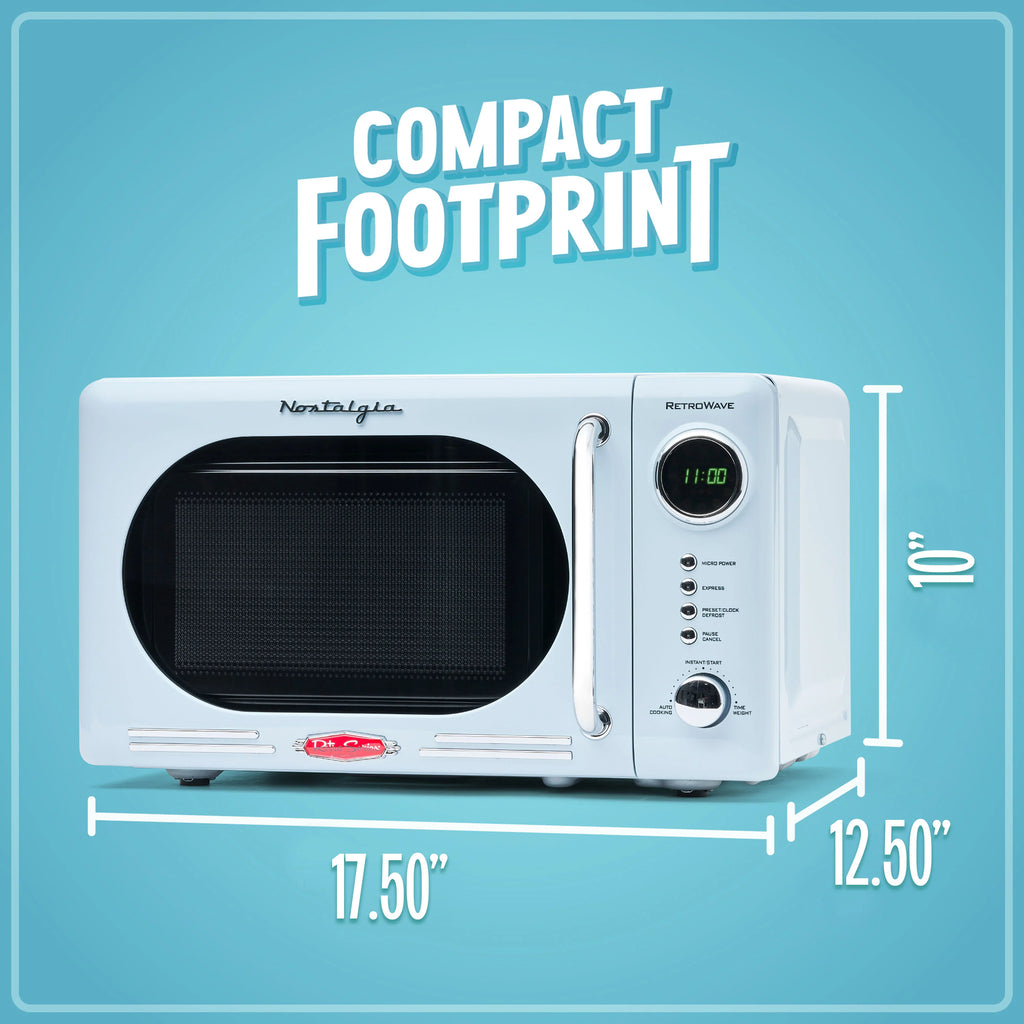 Blue 0.7 Cubic Foot 700-Watt Countertop Microwave Oven W15097