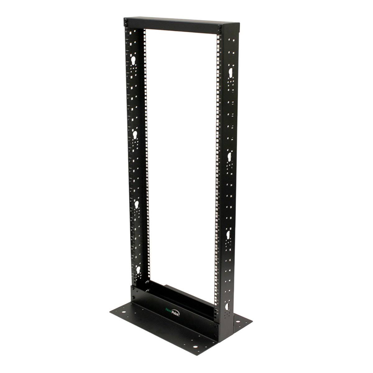 25U 2-Post Open Frame Server Network Rack Black G32951